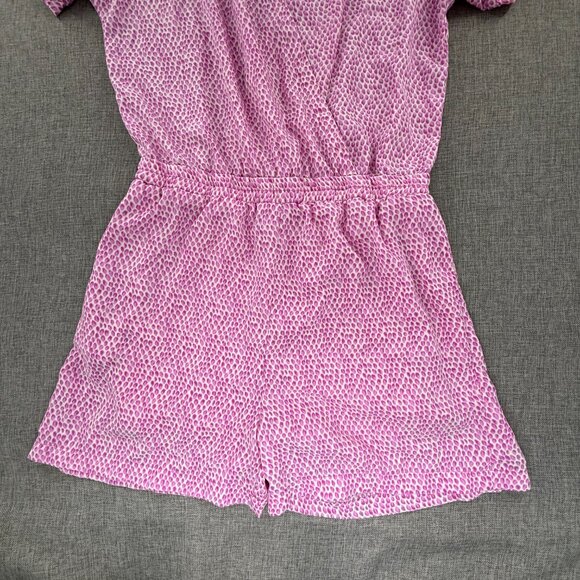 Bar III Romper Shorts Medium Polyester Fuschia Lightweight Relaxed Fit - Picture 4 of 14
